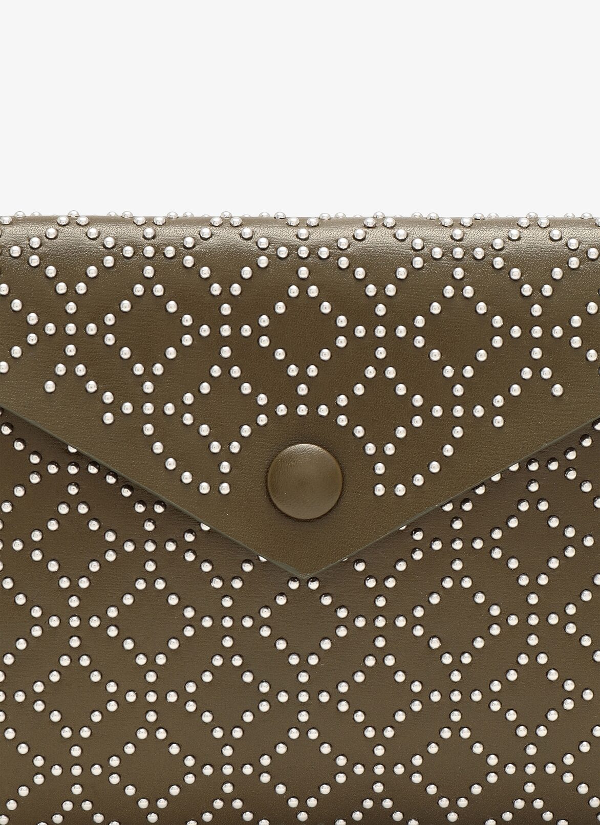 POCKET CUIR LUX CLOU ARABESQUE KAKI ALAÏA KHAKI  POCKET CUIR LUX CLOU ARABESQUE KAKI